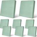 pickyNproud 8Pcs Patio Cushion Covers Stretch Outdoor Couch Cushions Slipcovers Replacement Washable Furniture Protector with Elastic Bottom Sofa Chair Seat Cover, Light Green