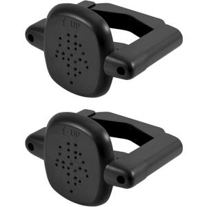 2pcs Baby Gate Banister Adapters, Black No-Drill Mounting Accessories Universal Stairway Baby Gate Mounting Kit for Round Square Railings