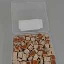 PINUO&KE 200 Pieces / 200 g Mosaic Tiles Square Shapes 1x1 cm Square Ceramic Mosaic Mosaic Glass Pieces for Home Decoration or DIY Crafts - Coffee