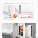 VEVOR Access Panel for Drywall, 30.3 x 15.2 in Galvanized Steel Access Door, Easy Install Hinged Service Panel with Screwdriver Latch, for Ceiling Plumbing Electrical, 14.4 x 29.4 in Cutout Size White