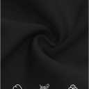 ZESICA Womens Long Sleeve Mini Dress 2026 Fall Crewneck Pleated Babydoll A Line Flowy Wedding Party Short Dresses (Black, L)