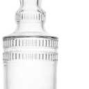 BULK PARADISE Large Clear Decorative Glass Bottle with Spout and Cork, 32oz, 1 Bottle - Design: EPLI (3in X 11.9in)