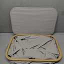 LONBET Laundry Basket with Lid, Made from Breathable Fabric | Aesthetic Clothes Hampers for Laundry with Side Handles & Sturdy Bamboo Frame (40 Gallons - Double, Gray)