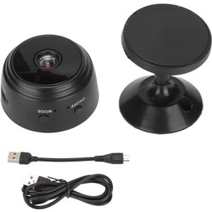 Mini Indoor Security Camera, Compact Indoor Smart Security Camera, 1080P Nightshot Mini Size Wide Viewing Angle Video Recording Security Camera