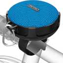 Onforu Bike Bluetooth Speaker with Bicycle Mount, Portable Wireless Shower Travel Speakers with Loud Sound, Bluetooth 5.0, IP65 Waterproof Mini Outdoor Speaker for Riding, Hiking and Camping, Blue