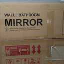 30"x20"﻿ Gold Bathroom Scalloped Mirror, Rust-Proof Metal Frame