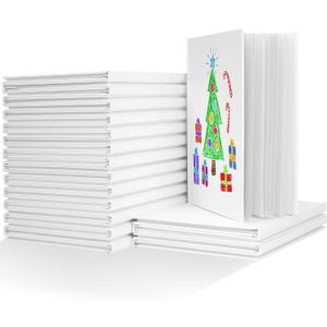 Dynta Blank Hardcover Book A5(6.2x8.3Inch), 30 Pack Blank Books for Kids to Write Stories Sketch White Hardcover Sketchbook Journal for Writing Drawing Creating, 40 Pages (20 Sheets) for Each book