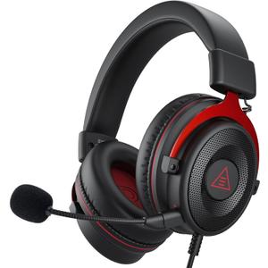 EKSA E900 Gaming Headset with Microphone - PC Headset with Detachable Noise Canceling Mic, 3D Surround Sound, Wired Headphone for PS4, PS5, Xbox, Computer, Laptop, Switch, Handheld (3.5MM Jack)