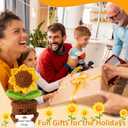 2 x Emotional Support Crochet Sunflower Gifts for Women, Positive Gifts for Women, Men