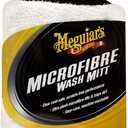 Meguiar's X3002 Microfiber Wash Mitt, Super-Thick, Reusable Wash Mitt for Ultimate Finish, Safe on Clear Coats, Leaving You with A Show Car Finish, 1 Pack