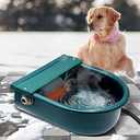 MINYULUA Automatic Heated Dog Water Bowl Large Capacity Livestock Waterer Outdoor Pet Thermal-Bowl Drinking Bowl for Dogs Horse Cattle Cow Goat Pig Animal
