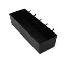 JSP Manufacturing Heavy Duty Black Peg Board Storage Bin - Parts Storage Bins Hooks to Peg Tool Board Workbench Craft (1)