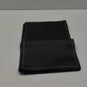 uxcell 4 Pcs Faux Leather Placemats, Black Gold Line, Heat Resistant, Waterproof, Oil Proof, Rectangle Table Mats (18 x 12 inches)