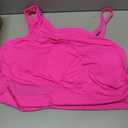 Aqua Eve Plus Size One Piece Swimsuit for Women Tummy Control Bathing Suits One Shoulder Swimwear (Pink, XXL)