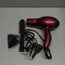 Infiniti PRO CONAIR Hair Dryer with Diffuser, Professional AC Motor, Tourmaline Ceramic Technology Blow Dryer, Includes Concentrator and Blowout Brush, Burgundy