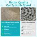 2Pcs Round Cat Scratcher Refill, 10 Inch Diameter Cardboard Cat Scratching Board Circle Replacement Pads for Indoor Cat Toy