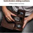 Genuine Leather Watch Roll Case - Luxurious Protection & Organization for Your Valuable Timepieces
