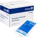 Dynarex Reusable Hot and Cold Gel Packs - 4" x 6" - Multi Purpose Compress for Injuries - Easy to Microwave or Freeze - First Aid, Sports, Home Use - 24 per Case