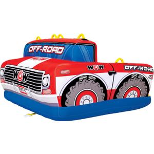 Wow Sports Off-Road Pickup Towable Tube - 1-3 Person - 510 lb Capacity - Limited Edition - for Boating