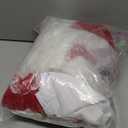 Shinymoon 7 Pcs Mrs. Claus Costume for Women Santa Claus Costume Thick Velvet Santa Dress Outfit for Christmas Party (X-Large, Red)