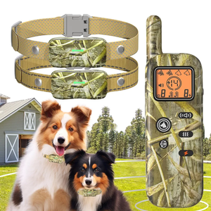 Wireless Dog Fence System for 2 Dogs Electric Fences for Dogs Training Collar with Remote 856 Acre Shock Collar for Dogs Ultrasonic Trainer Waterproof Outdoor Safe Pet System with 2 Collars