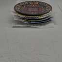 getstar Dinner Plates Set of 6, 10.5 Inch Ceramic Plates, Microwave, Oven and Dishwasher Safe, Colorful Bohemian Style Dishes for Kitchen