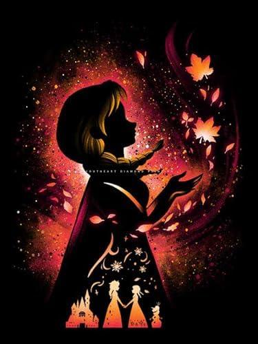 Youtheart Painting with Diamonds Anna Diamond Art, 5D Full Drill Cross Stitch Embroidery Kits, DIY Wall Décor