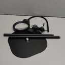 30X 10X Large Floor Magnifying Glass with Light and Stand,72 LED Flexible Gooseneck Floor Magnifying Lamp,2 in 1 Lighted Magnifiers for Close Work, Sewing,Crafts,Hobbies（Black）