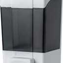 Adhesive Mounted Soap Dispenser 500ML, Large Capacity, Wall Mounted, Gray