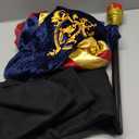 G.C Boys King Prince Charming Costume with Cape Kids Royal Dress Up Outfits Halloween Cosplay Role Play Birthday Gifts (110 2-3 years)