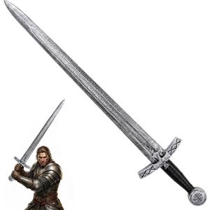 Medieval Knight Sword LARP Soft Sword for Halloween Cosplay