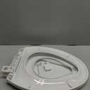 Potty Training Seat Built-in Toilet Seat, Elongated Toilet Seat 16.5inch with Baby Seat 2 in 1 Soft Close Quiet No Slapping, Magnetic Absorption, Easy Installation for Bottom Fixing Toilet (White)