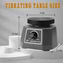 Dental Vibrating Plate, Smooth and Reliable Vibrating Table, High Power Dental Vibrator 4", Small Size Round Plaster Oscillator, Non-Slip Lab Vibrator