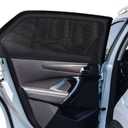 2Pack Car Window Mesh Screen 20"x43", Elastic Breathable Mesh Window Screen Sunshades Fit for Most Cars SUVs