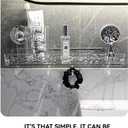 Light luxury Style Punch-Free Storage Rack, Suction Corner Shower Organizer, Corrugated Suction Cup Storage Holder, Removable Storage Rack for Bathroom.