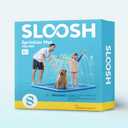 SLOOSH 72" Non-Slip Splash Pad Sprinkler - Summer Water Toys Sprinkler Mat for Kids Toddlers Dogs, Outdoor Backyard Pool Party Decor Outside Water Games Fountain Wading Baby Pool Boys Girls Gifts (6ft, Blue)