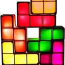 7 PCS Stackable Night Light 3D Puzzles Toy 7 Colors Magic Blocks Induction Interlocking LED Novelty Desk Lamp Lighting DIY for Teens and Adults Home Deco Great Gift for Birthday