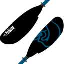 Pelican Vesta Kayak Paddle | Aluminum Shaft with Nylon Reinforced Blades | Lightweight, Adjustable| Perfect for Kayaking - Premium Quality Material (90.5 in - 230 cm, Black & Blue)