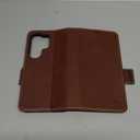 SHIELDON Wallet Case for Galaxy S26 Ultra 5G, Genuine Leather RFID Blocking Credit Card Holder Kickstand Magnetic Folio Protective Cover Compatible with Galaxy S26 Ultra 6.9" 2026 - Retro Coffee