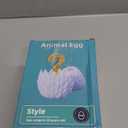 3D Printed Flying Dragon Egg - 7" Winged Dragon in Diamond Easter Eggs, Flexible Crystal Animal Inside, Mystery 3D Gift, Desk Decoration, Fidget Toy (M Rainbow)