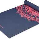 Gaiam Print Yoga Mat, Non Slip Exercise & Fitness Mat for All Types of Yoga, Pilates & Floor Exercises, 68-Inch x 24-Inch x 4mm Thick