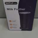 SIMPLETASTE Milk Frother, 4-in-1 Electric Milk Frother and Steamer, Automatic Warm and Cold Foam Maker and Milk Warmer for Latte, Cappuccinos, Dark Blue (Medium)