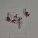 J Hook Crossover Tool Box Mounting Clamps for Pickup Truck Tool Box Mount Tie Downs (4 PCS, Red)