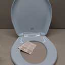 Bemis Classic Colors Slow Close Toilet Seat, Easy Clean Hinges and Durable Plastic Seat, Made in USA, Round, Dresden Blue