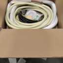 16ft Length Mini Split Line Set,1/4" 1/2" OD Copper Pipes Tubing and 3/8 White PE Thickened Insulated Coil with Flared Nuts for Mini Split Air Conditioner HVAC or Heat Pump System. (16Ft(1/4+1/2))