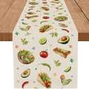 2 x Cinco de Mayo Table Runner Drink Salad Food Drink Mexican Fiesta Kitchen Dining Table Decoration Home Party Supplies 13x72 Inch