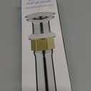 Bchlein Bathroom Sink Drain Without Overflow - Brushed Gold Pop Up Drain incl. 3 Extra Seals - German Brand