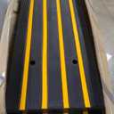 VEVOR 2 Pack Rubber Curb Ramps for Driveway, Heavy Duty Car Ramp 2.5 Inch High 1-Channel Cord Cover Curbside Bridge Ramp with 8 Expansion Bolts for Loading Dock Garage Sidewalk