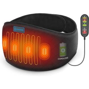 COMFIER Cordless Heating Pad for Back Pain Relief,Lower Back Massaager with Heat, Heat Pads for Back,Cramps,Lumbar,Abdominal,Leg, Arthritic Pain, Gifts for Mom Dad