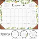 Jotsome Desk Calendar 2026-2027, 18-Month Desk Pad Calendar From Now to June 2027, 14"x10.5" Bleed-Proof Paper Monthly Calendar for Home Office and School, Easy Planning